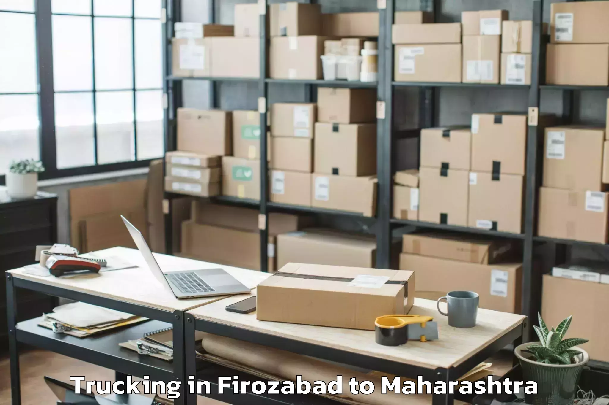 Quality Firozabad to Maregaon Trucking